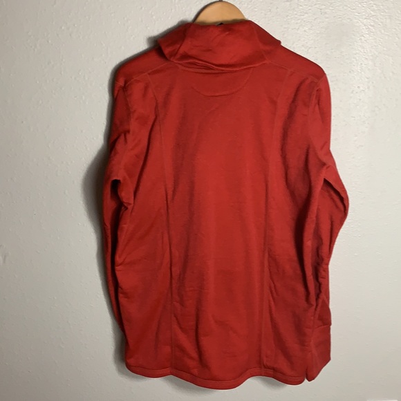 Mountain Mama Christmas red sweatshirt Sz XXL funnel neck fleece lined pullover - Picture 9 of 11